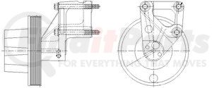 1077-09128-02 by KIT MASTERS - Kysor Style ON/OFF Engine Cooling Fan Clutch - with (6) Front Access Holes