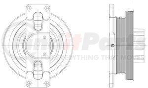 1077-09323-01 by KIT MASTERS - Kysor Style ON/OFF Engine Cooling Fan Clutch - with (6) Front Access Holes