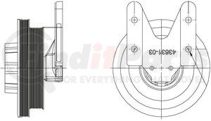 1077-09303-09 by KIT MASTERS - Kysor-Style Hub - New