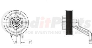 1077-09359-01 by KIT MASTERS - Kysor Style ON/OFF Engine Cooling Fan Clutch - with (6) Front Access Holes