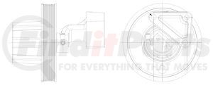 1077-09373-01 by KIT MASTERS - Kysor Style ON/OFF Engine Cooling Fan Clutch - with (6) Front Access Holes