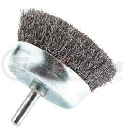 72269 by FORNEY INDUSTRIES INC. - Cup Brush, Crimped Wire 2-1/2" x .012" Wire with 1/4" Shank, Bulk