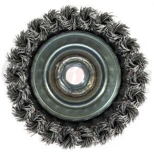 72753 by FORNEY INDUSTRIES INC. - Cup Brush, Knotted Wire 4" x .020" Wire with 5/8"-11 Arbor