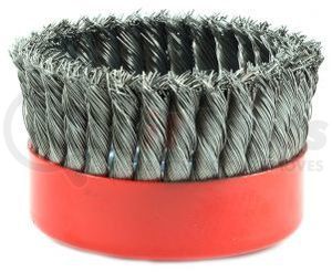 72756 by FORNEY INDUSTRIES INC. - Cup Brush, Knotted Wire 6" x .020" Wire with 5/8"-11 Arbor
