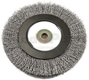 72895 by FORNEY INDUSTRIES INC. - Crimped Wire Bench Wheel Brush, Industrial Pro® 6" x .012" Wire with 1/2" Arbor