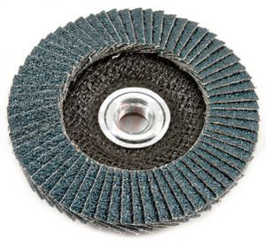 71930 by FORNEY INDUSTRIES INC. - Flap Disc, Blue Zirconia, 36 Grit Type 29, Depressed Center, 4-1/2" with 5/8-11 Arbor ZA36