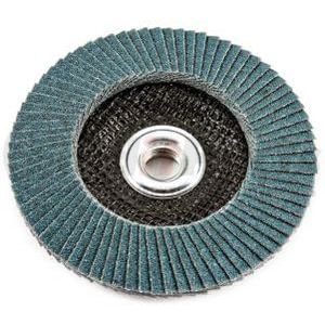 71931 by FORNEY INDUSTRIES INC. - Flap Disc, Blue Zirconia, 60 Grit Type 29, Depressed Center, 4-1/2" with 5/8-11 Arbor ZA60