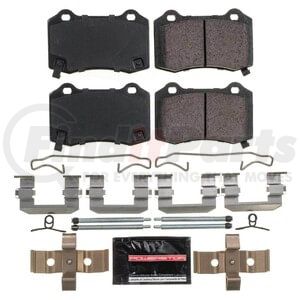 Z23-1053 by POWERSTOP BRAKES - Z23 EVOLUTION SPORT CARBON-FIBER BRAKE PADS W/ HARDWARE