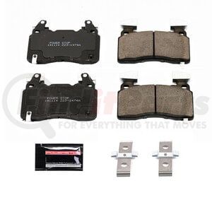 Z231474A by POWERSTOP BRAKES - Z23 EVOLUTION SPORT CARBON-FIBER BRAKE PADS W/ HARDWARE