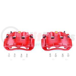 S5054 by POWERSTOP BRAKES - Red Powder Coated Calipers