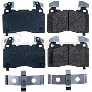 17-1474A by POWERSTOP BRAKES - Z17 EVOLUTION CERAMIC BRAKE PADS W/ HARDWARE