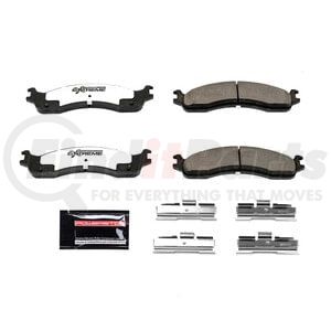 PowerStop Brakes Z36-655A Disc Brake Pad Set Z36 TRUCK & TOW CARBON-FIBER CERAMIC BRAKE PADS W/ HARDWARE