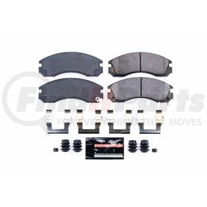 PowerStop Brakes Z23530 Disc Brake Pad Set Z23 EVOLUTION SPORT CARBON-FIBER BRAKE PADS W/ HARDWARE