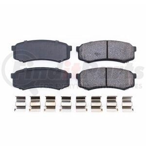 17-606 by POWERSTOP BRAKES - Z17 EVOLUTION CERAMIC BRAKE PADS W/ HARDWARE