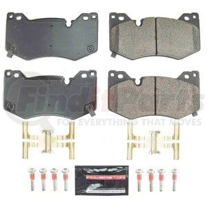 Z238009 by POWERSTOP BRAKES - Z23 EVOLUTION SPORT CARBON-FIBER BRAKE PADS W/ HARDWARE