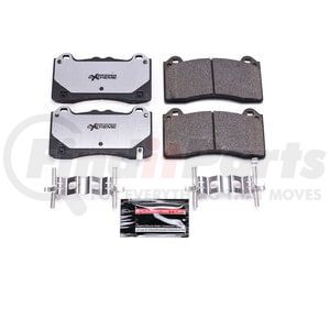 Z261977 by POWERSTOP BRAKES - Z26 STREET PERFORMANCE CARBON-FIBER CERAMIC BRAKE PADS W/ HARDWARE