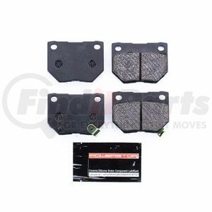 PowerStop Brakes PST461 Disc Brake Pad Set TRACK DAY BRAKE PADS - STAGE 1 BRAKE PAD FOR TRACK DAY ENTHUSIASTS - FOR USE W/