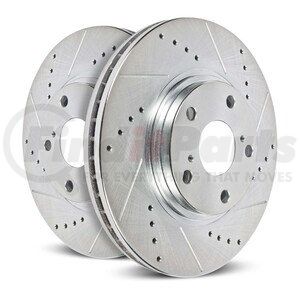 AR83092XPR by POWERSTOP BRAKES - Evolution® Disc Brake Rotor - Performance, Drilled, Slotted and Plated