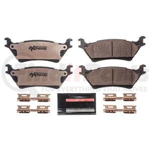 PowerStop Brakes Z36-1602 Disc Brake Pad Set Z36 TRUCK & TOW CARBON-FIBER CERAMIC BRAKE PADS W/ HARDWARE
