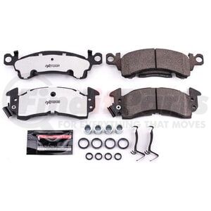 Z26052 by POWERSTOP BRAKES - Z26 STREET PERFORMANCE CARBON-FIBER CERAMIC BRAKE PADS W/ HARDWARE