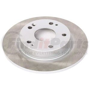 JBR1728SCR by POWERSTOP BRAKES - Disc Brake Rotor - Rear, Solid, Semi-Coated for 16-22 Honda Civic