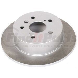 JBR1576SCR by POWERSTOP BRAKES - Disc Brake Rotor - Rear, Solid, Semi-Coated for 13-18 Lexus ES300h