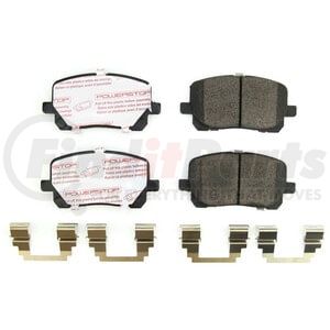 NXT-923 by POWERSTOP BRAKES - Disc Brake Pad Set - Front, Carbon Fiber Ceramic Pads with Hardware for 2003 - 2008 Toyota Matrix