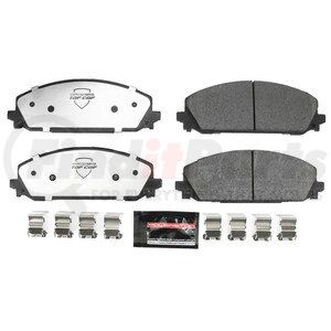 Z37-2429 by POWERSTOP BRAKES - Z37 TOP COP CARBON-FIBER CERAMIC BRAKE PADS W/ HARDWARE