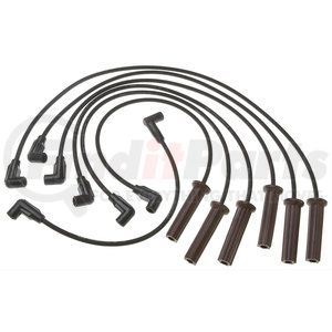 9706N by ACDELCO - Spark Plug Wire Set - Solid Boot, Silicone Insulation Snap Lock