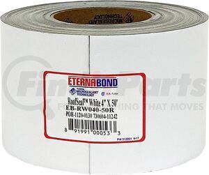 EBRW04050R by ETERNABOND - Roofseal™ Multi-Purpose  Tape - 4" Width x 50' Length, White, Butyl