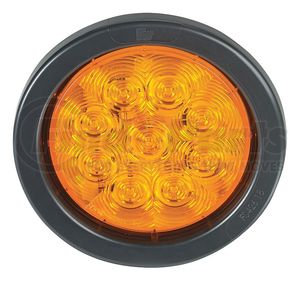 607123-02SB by FEDERAL SIGNAL - Marker Light - 4 in. Round, PAR36, AMP Harness, Amber, Random Flashing LED Light Kits