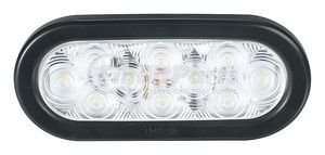 Federal Signal 607125-05SB Back Up Light 6" Oval Backup LED Light Kit, White, 0.3 A at 12 VDC, Clear Dome, Grommet Mount