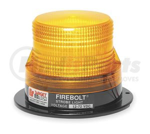 220100-02 by FEDERAL SIGNAL - Firebolt Strobe Light - 12-72V, Amber, Permanent Mount, Polycarbonate Base