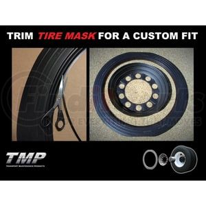 195-4 by TM PRODUCTS - 19.5" Tire Mask Kit - For Use On 19.5 in. Tires, Includes (4) Tire Masks