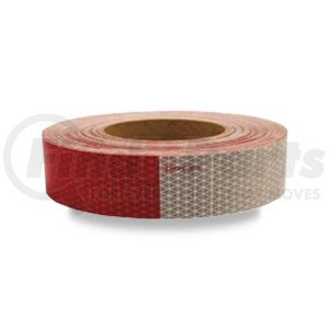 058370 by VELVAC - Reflective Tape - 2"x150' Roll of 11" Red/7"of White, 5 Year Warranty