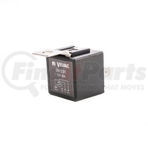 091231 by VELVAC - Multi-Purpose Relay Kit - Relay, 12 Voltage, 40 Amp Rating, 5 Terminals, Mounting Tab
