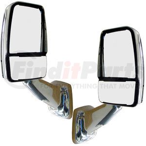 Velvac 713806 Door Mirror Kit 2025 Deluxe Series Door Mirror - Chrome, Driver and Passenger Side