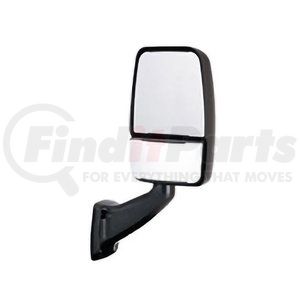 713856 by VELVAC - RV Door Mirror - 2025 Deluxe Series, Passenger Side, Black, Manual