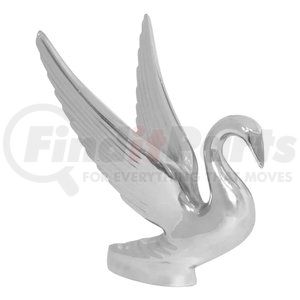 48010 by GRAND GENERAL ACCESSORIES - Hood Ornament - Bugler (Swan), Chrome Die Cast