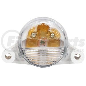 17200 by TRUCK-LITE - 17 Series, Incandescent, 1 Bulb, License Light, Round, Gray 2 Screw Mount, License Lights Plug, 12V