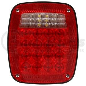 5072 by TRUCK-LITE - Signal-Stat License Plate Light - LED, Red/Clear Acrylic Lens, 3 Stud , 12V, Left Hand Side