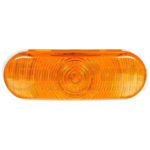 60202Y by TRUCK-LITE - Super 60 Turn Signal / Parking Light - Incandescent, Yellow Oval, 1 Bulb, Grommet Mount, 12V