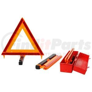 798 by TRUCK-LITE - Signal-Stat Safety Triangle - Foldable, Free-Standing, Kit