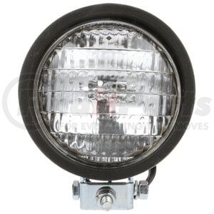 80378 by TRUCK-LITE - Work Light - 5 in. Round Incandescent, Black Housing, 1 Bulb, 12V, Stud