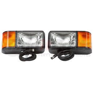 80888 by TRUCK-LITE - Snow Plow Light - Halogen, 2 Bulb, Polycarbonate, 4 x 6 in. Rectangular, Universal, 12V