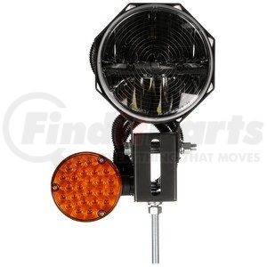 80988 by TRUCK-LITE - Snow Plow Light - LED, 23 Diode, Polycarbonate, 7 in. Round, Right Hand Side, 12-24V