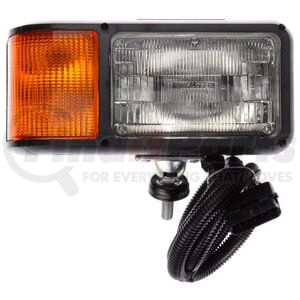 80920 by TRUCK-LITE - Snow Plow Light - Halogen, 2 Bulb, Polycarbonate, 4 x 6 in. Rectangular, Right Hand Side, 12V