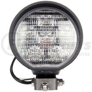 81360 by TRUCK-LITE - 81 Series Work Light - 4 in. Round LED, Black Housing, 6 Diode, 12V, Stud, 500 Lumen