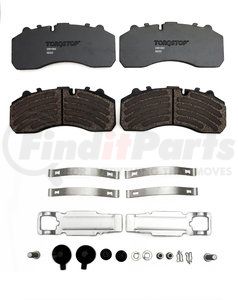 23D1203 by TORQSTOP - Disc Brake Pad Set - with Hardware, FMSI No. D1203-8323, 23K GAWR