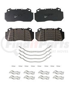 23D1312 by TORQSTOP - Disc Brake Pad Set - with Hardware, FMSI No. D1312-8427, 23K GAWR